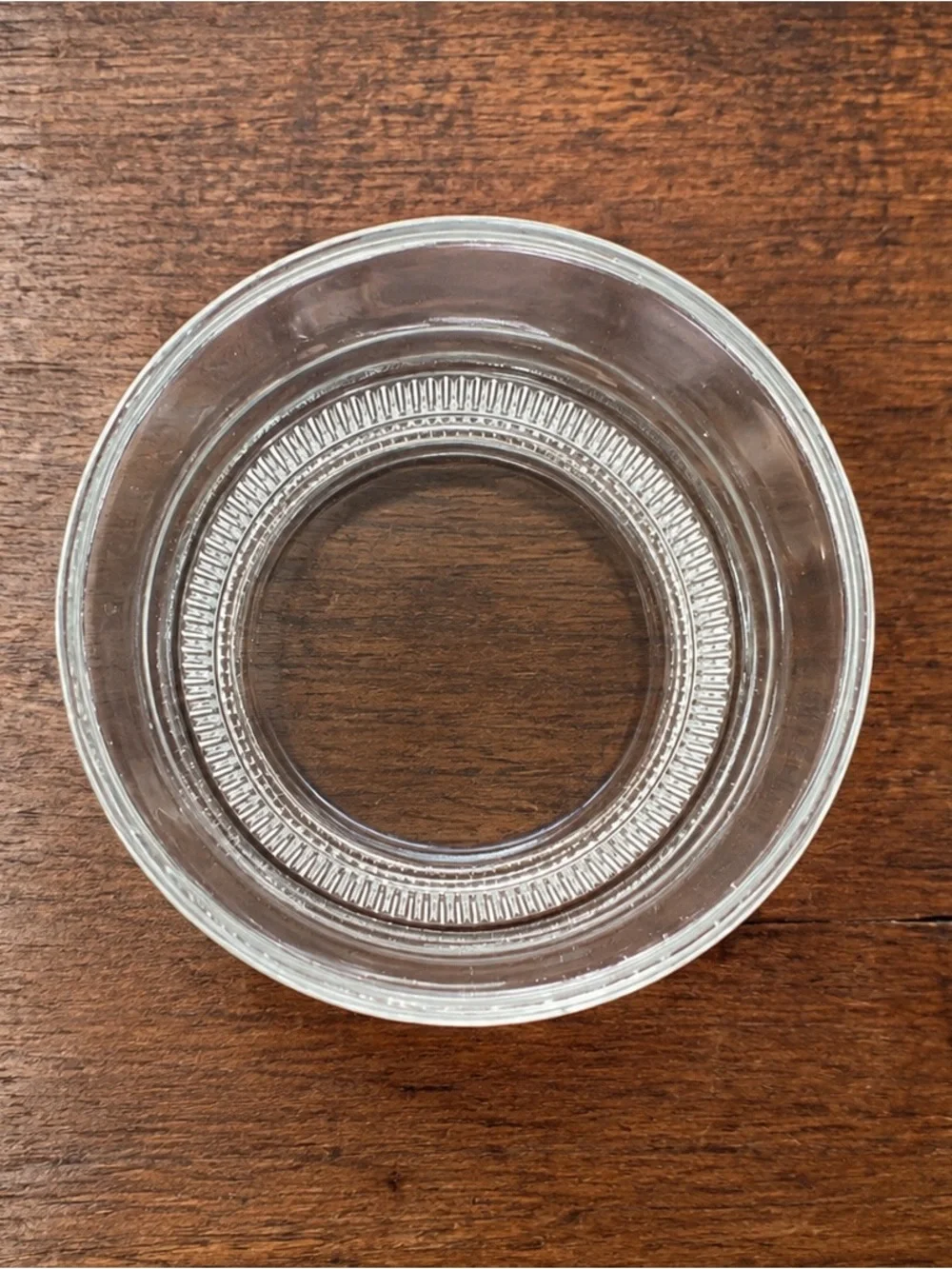Vintage Clear Glass Ice Bucket Wine Cooler Ribbed Base Barware Bowl